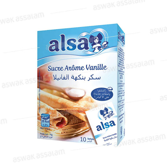 Alsa Vanilla Sugar 75G 10 Sachets For Baking Delights