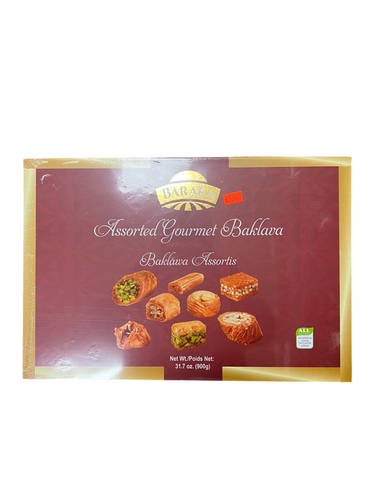 Baraka Assorted Gourmet Baklava 31.7Oz Delightful Treats