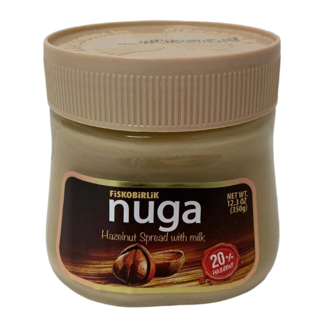 Fiskobirlik Nuga Hazelnut Spread with Milk 350 gr Made in Turkey