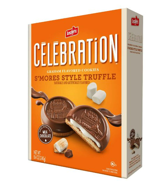 Leclerc Celebration S'Mores Style Truffle Graham Cookies 8.4Oz 16 Count