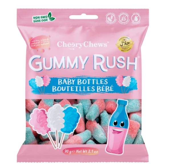 Gummy Rush Fizzy Cherries 90G Sweet Treats Candy