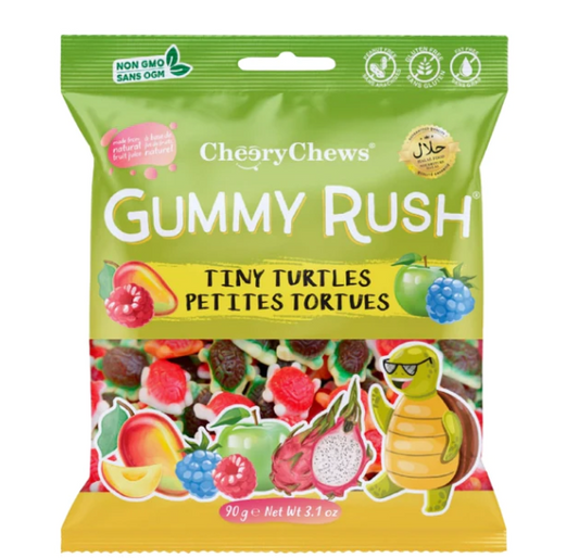 Gummy Rush Sour Party Tiny Turtles Mix 90G Tasty Fun Treats