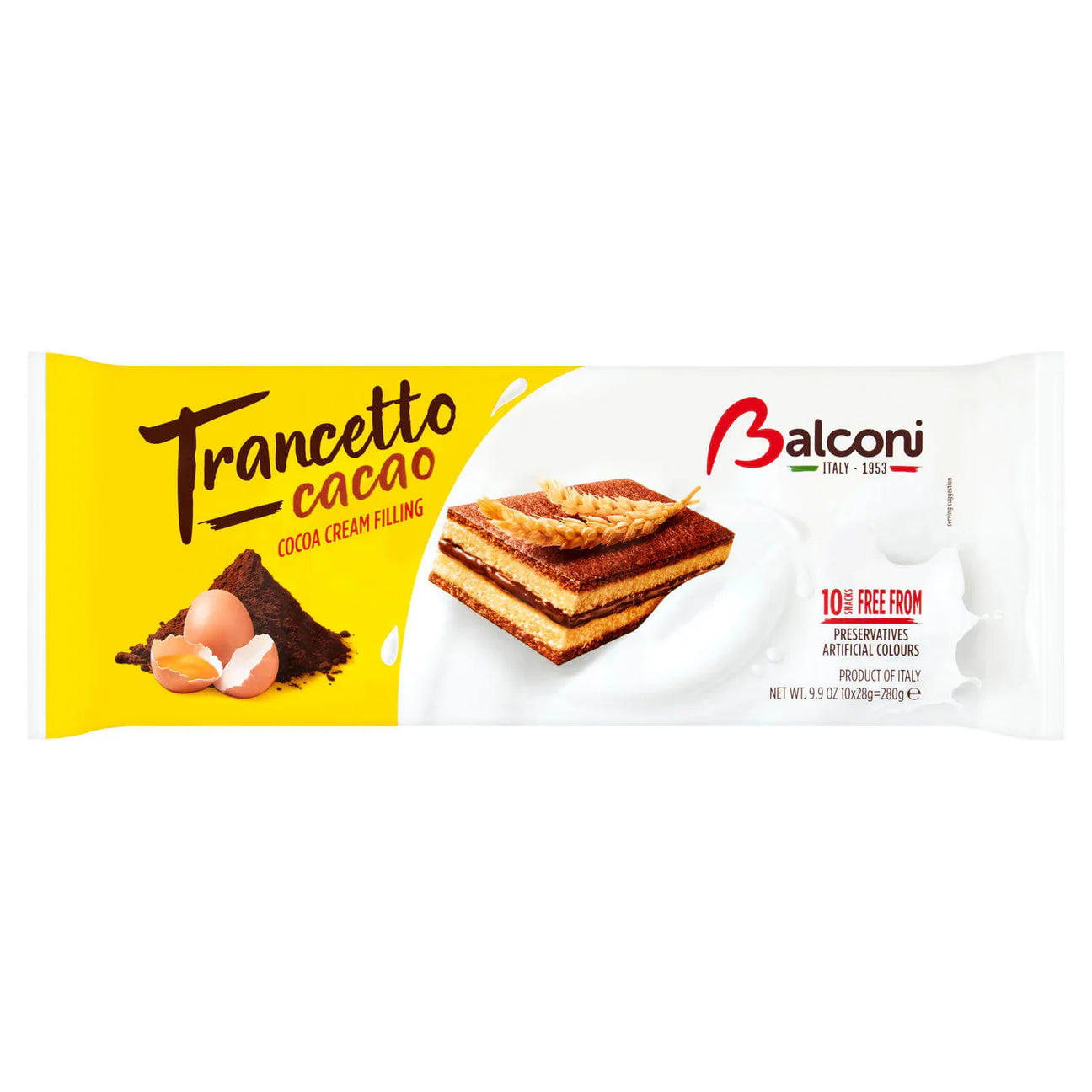 Balconi Cocoa Trancetto 9.9Oz Chocolate Snack Cakes