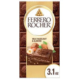 Ferrero Rocher Premium Chocolate Bar Milk Chocolate Hazelnut Almond 3.1Oz