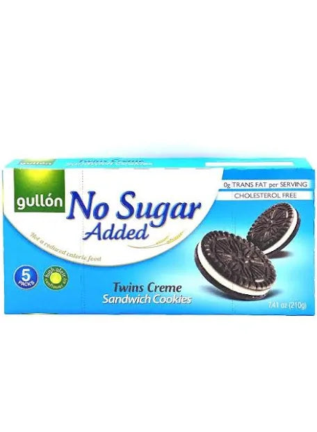 Gullon No Sugar Added Twins Cocoa Sandwich Cookies 5 Pk 7.41Oz