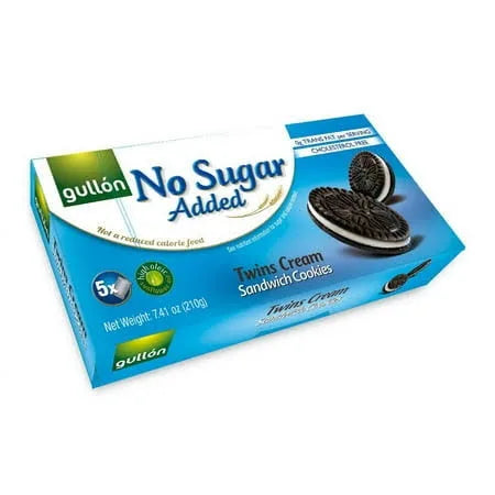 Gullon No Sugar Added Twins Cocoa Sandwich Cookies 5 Pk 7.41Oz