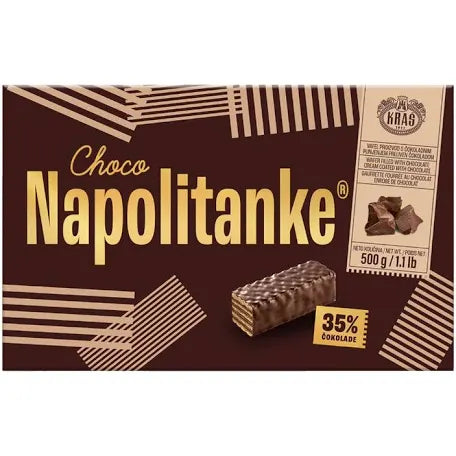 Kras Napolitanke Choco Wafer Cookies Original Quality 500G