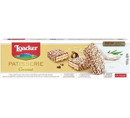 Loacker Patisserie Coconut Chocolate Coated 3.53Oz