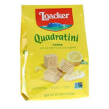 Loacker Quadratini Bite Size Wafer Cookies Lemon 8.82Oz