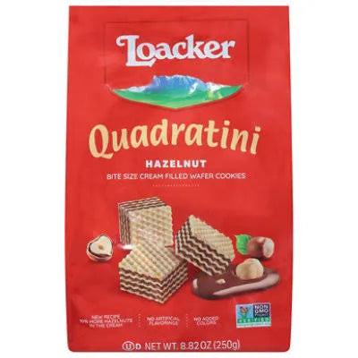 Loacker Quadratini Wafer Cookies 8.82Oz Delicious Treat