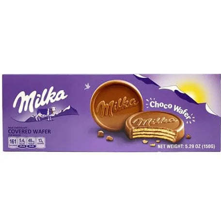 Milka Choco Wafers Crunchy Chocolate Snack 150G