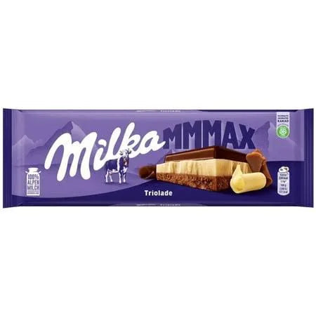 Milka Mmmax Triolade Alpine Milk Chocolate Bars 300G