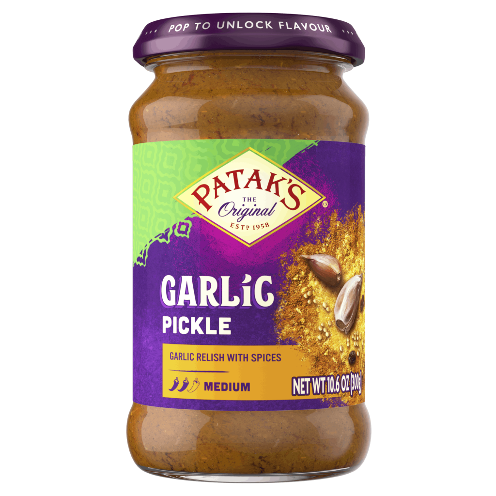 Patak'S Garlic Pickle Medium Heat Spicy Condiment 300G