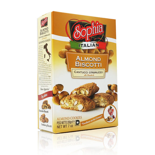 Sophia Biscotti Almond Cantuccini Italian Cookies 7Oz