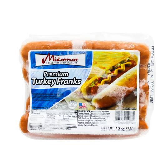 Midamar Premium Halal Turkey Franks 12oz