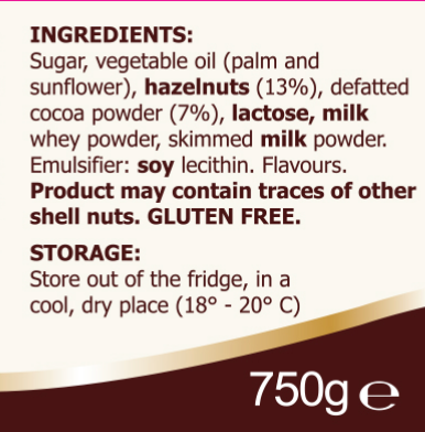 Néssi Italian Chocolate Hazelnut Spread – Creamy, Indulgent Delight (750G / 26.45 Oz / 1.65 Lb)