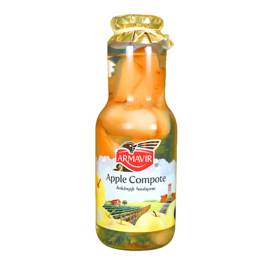 Armavir Apple Compote 1050Ml (37.1 Oz) Traditional & Refreshing Fruit Beverage