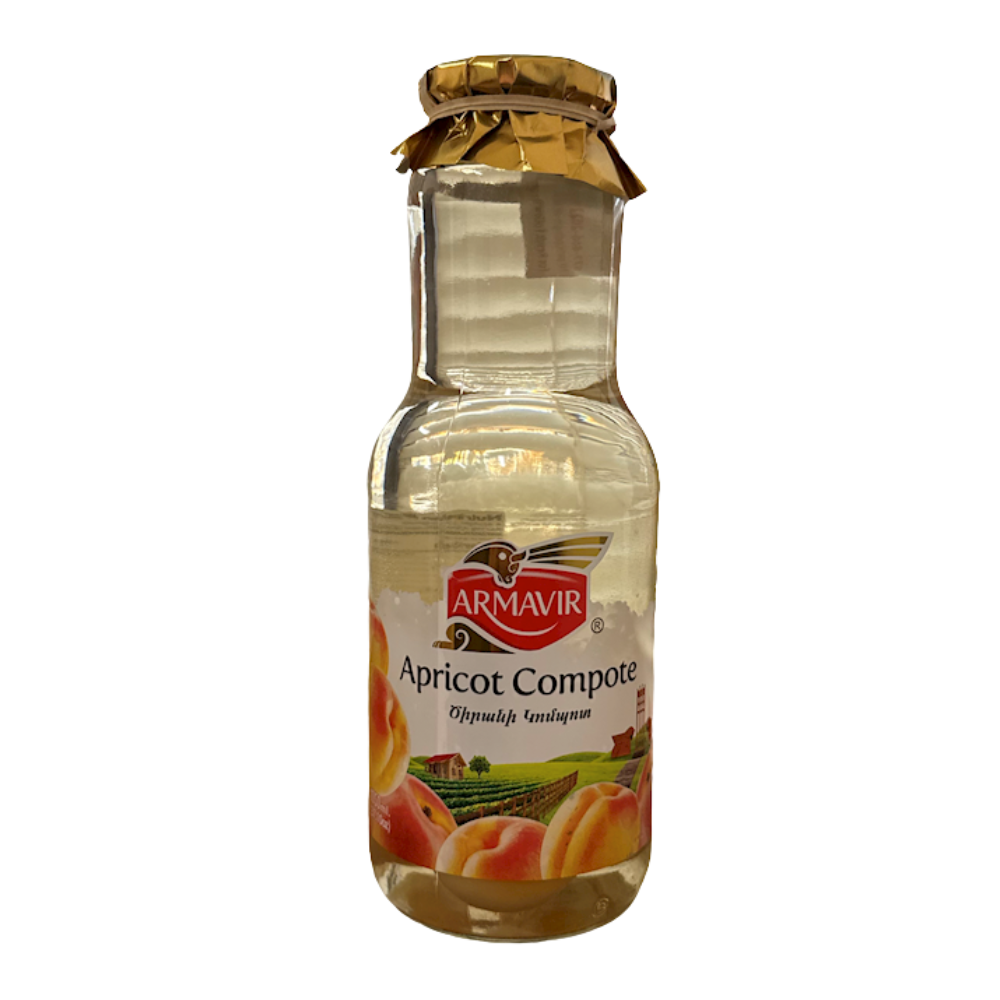 Armavir Apricot Compote 1050Ml (37.1 Oz) Traditional & Refreshing Fruit Beverage