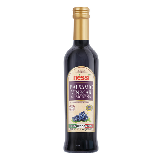 Néssi Organic Balsamic Vinegar – Rich, Authentic Italian Flavor (500Ml / 16.9 Fl Oz / 1.1 Lb)