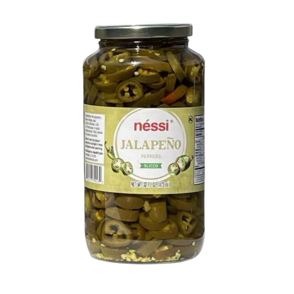 Néssi Sliced Jalapeños – Spicy, Tangy, And Boldly Flavorful (32 Oz / 907G / 2 Lb)