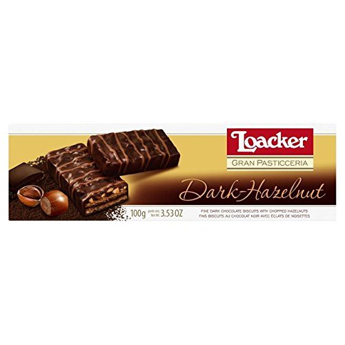 Loacker Dark Chocolate Hazelnut Biscuits - 100G